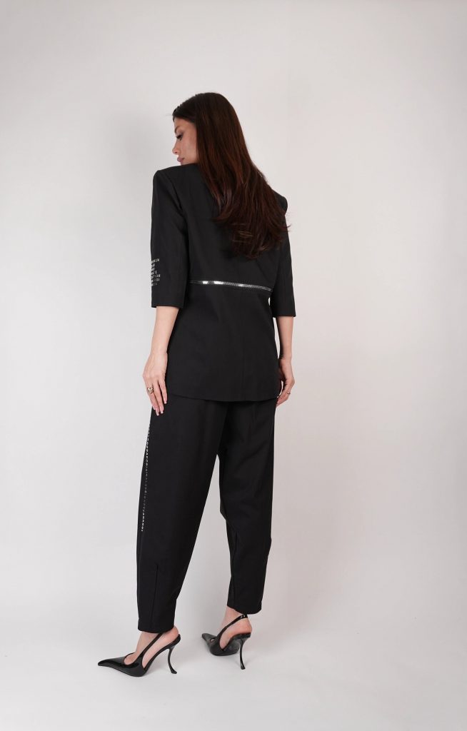 ZIP-DETAIL BLAZER SET