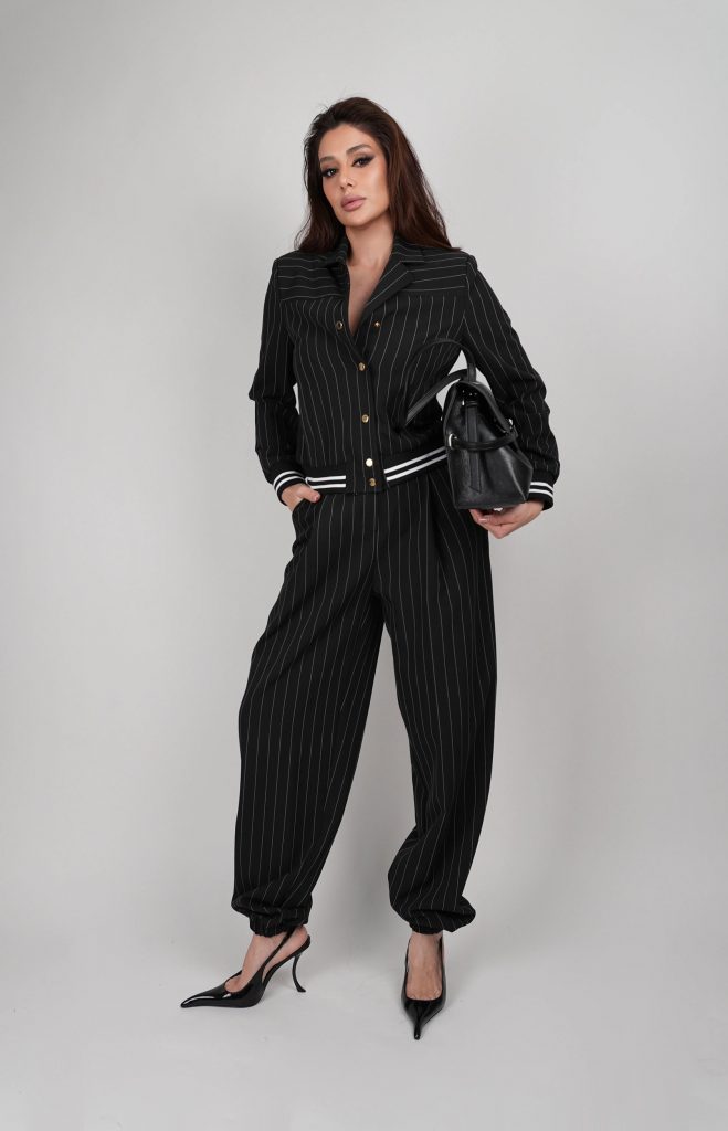 CONTRAST-SHIRT CULOTTE SET