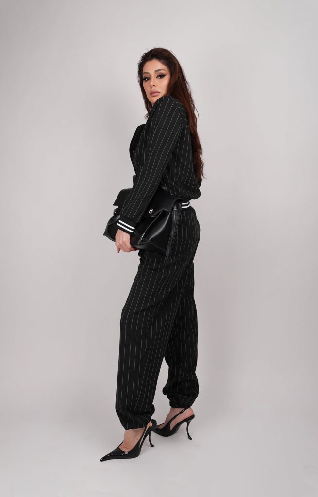 CONTRAST-SHIRT CULOTTE SET