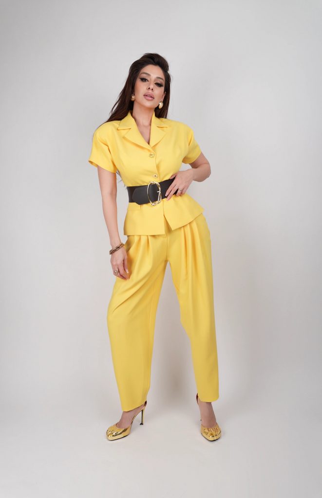 BELTED SHORT-SLEEVE SET