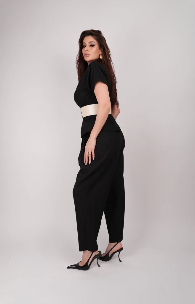 BELTED SHORT-SLEEVE SET