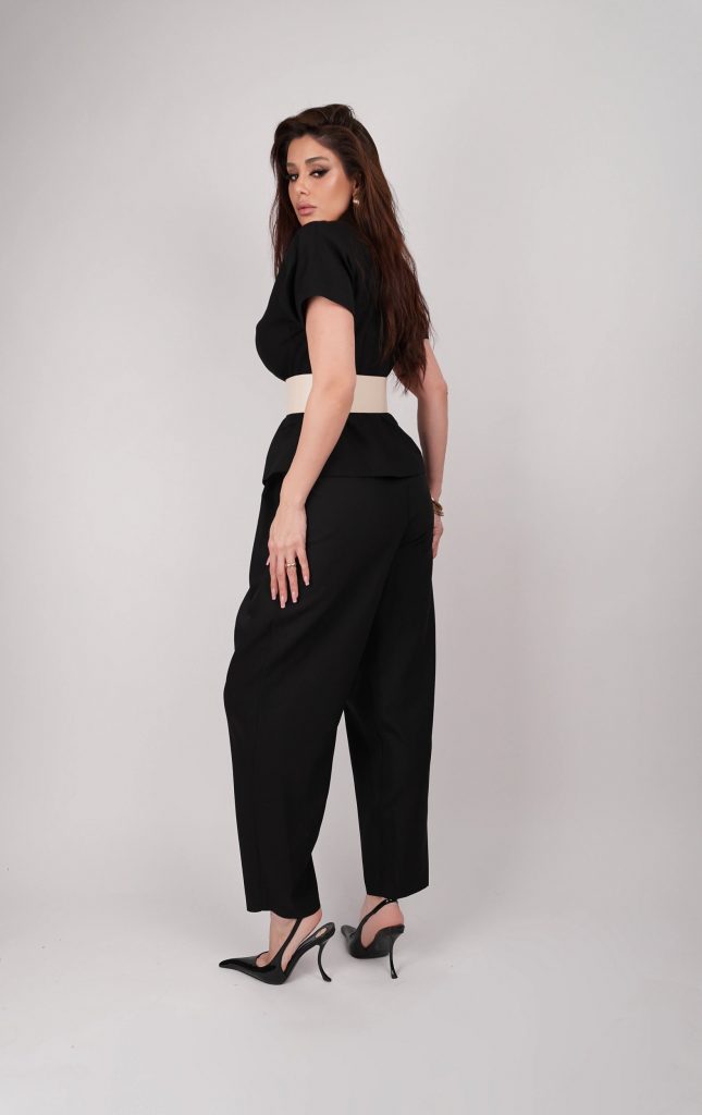 BELTED SHORT-SLEEVE SET