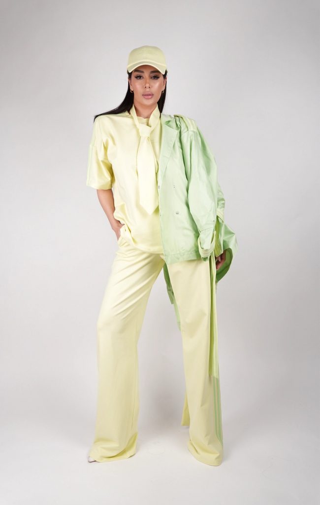 SPORTY BELTED JACKET SET