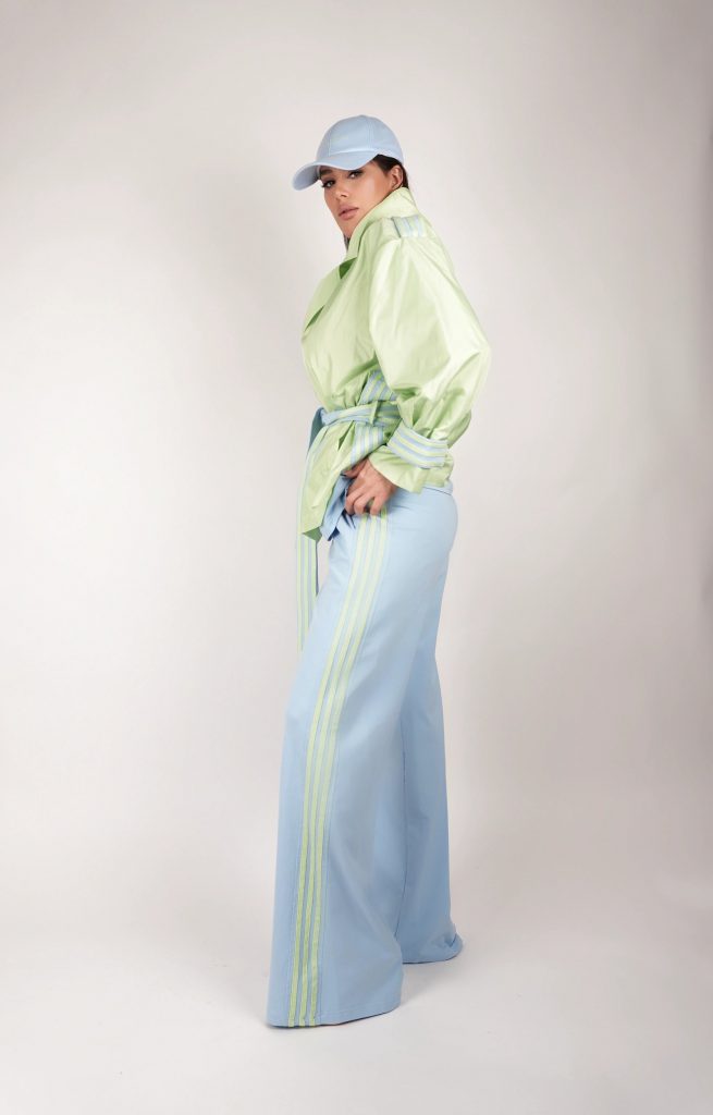 SPORTY BELTED JACKET SET