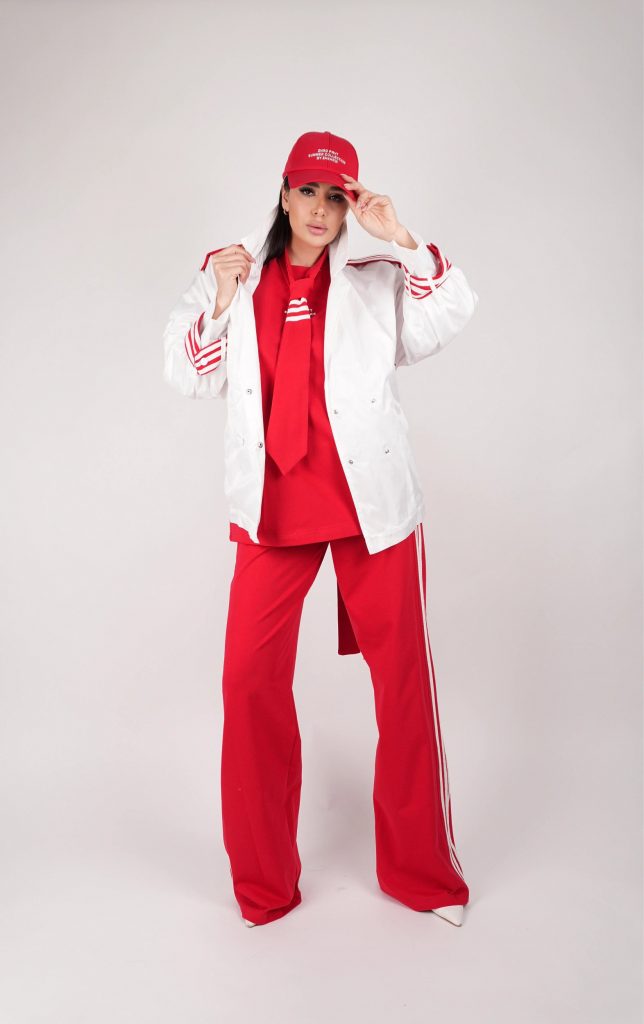 SPORTY BELTED JACKET SET