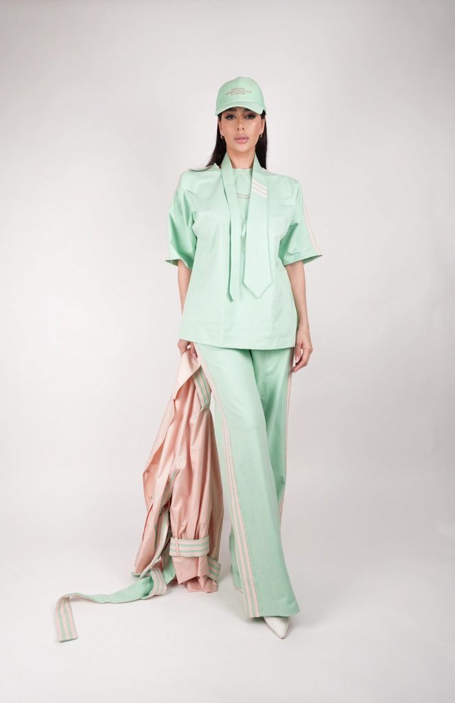 SPORTY BELTED JACKET SET