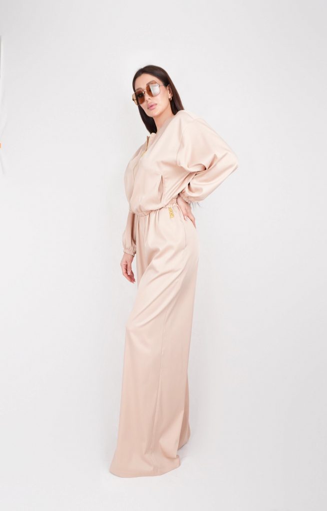 ZIP-FRONT JUMPSUIT