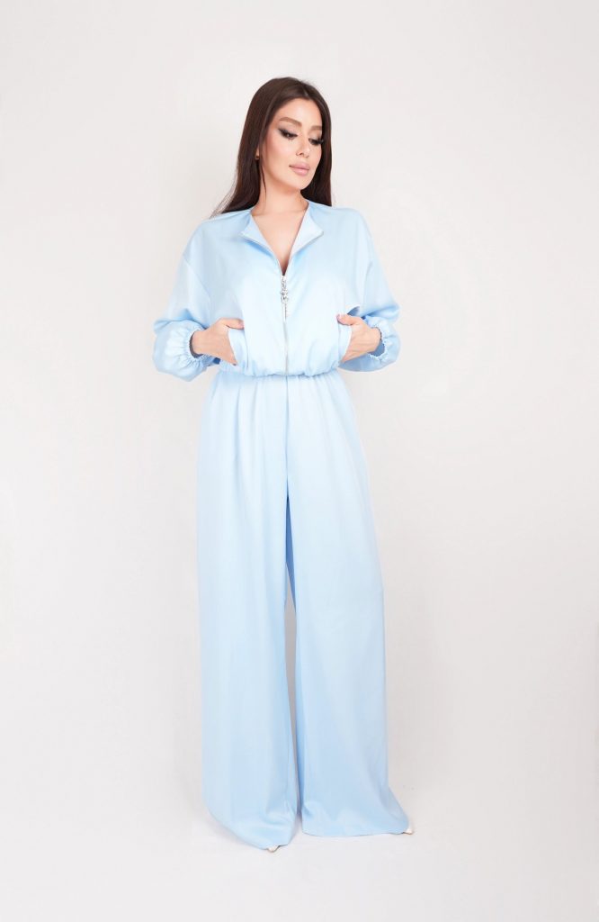 ZIP-FRONT JUMPSUIT