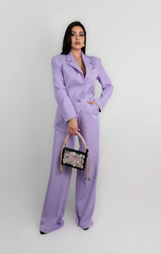 EMBELLISHED BLAZER SET