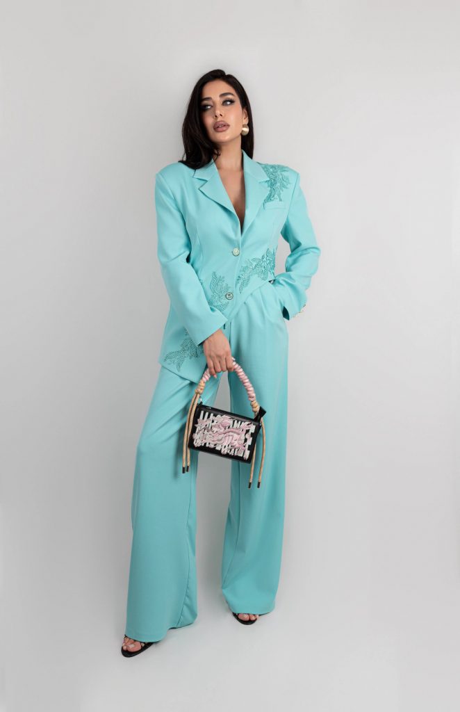 EMBELLISHED BLAZER SET