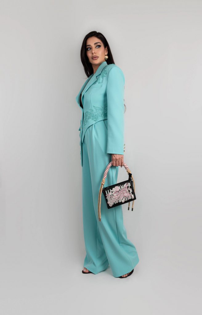EMBELLISHED BLAZER SET