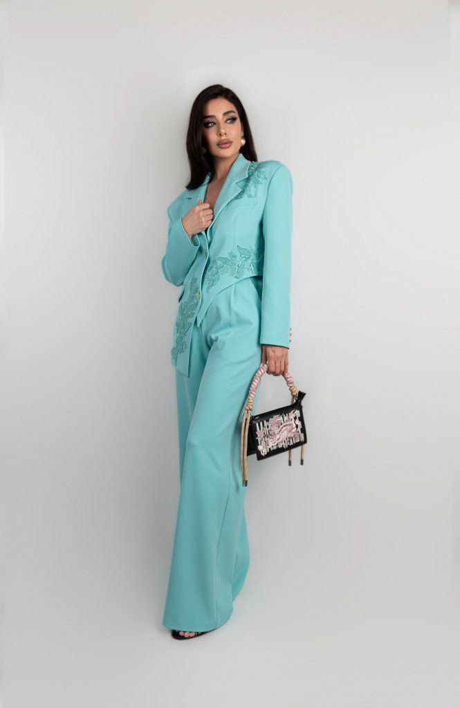 EMBELLISHED BLAZER SET