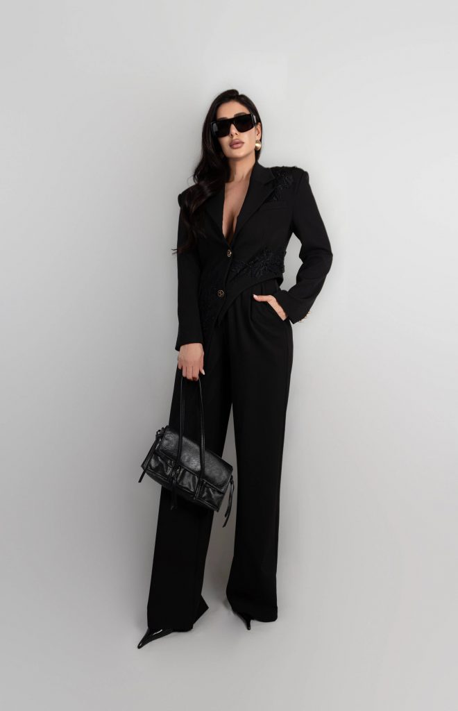 EMBELLISHED BLAZER SET