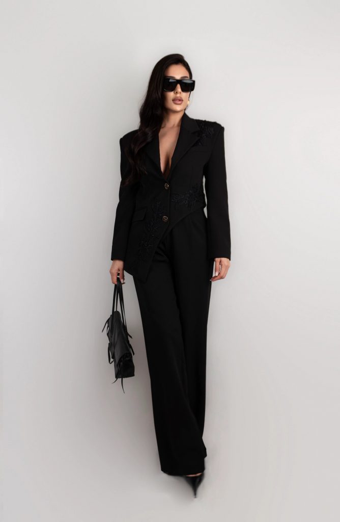 EMBELLISHED BLAZER SET