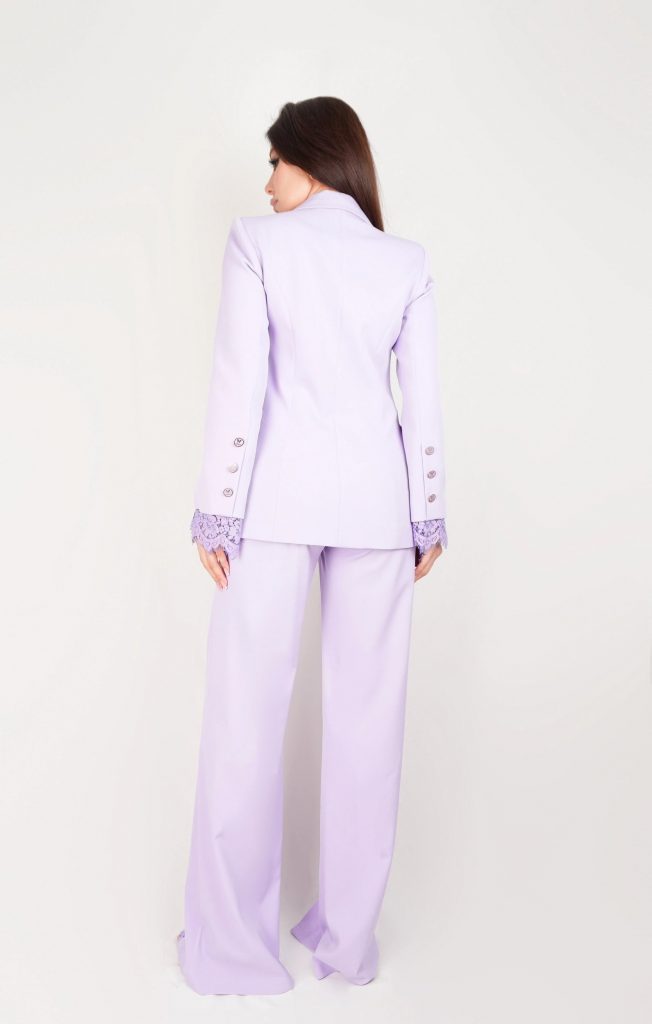 LACE-DETAIL BLAZER SET
