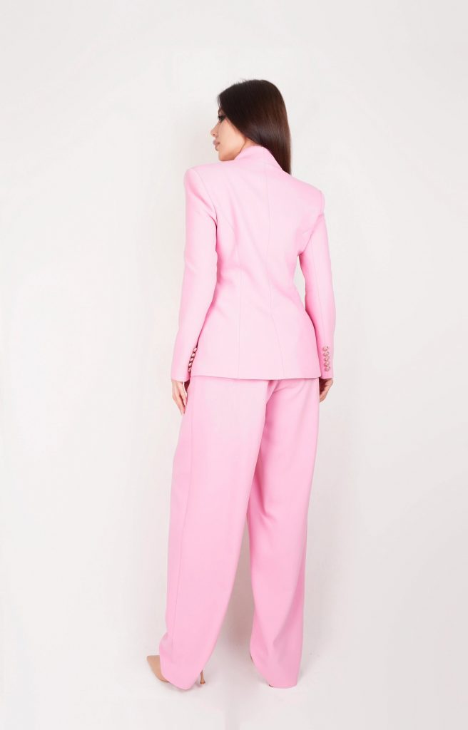 LACE-TRIM BLAZER SET