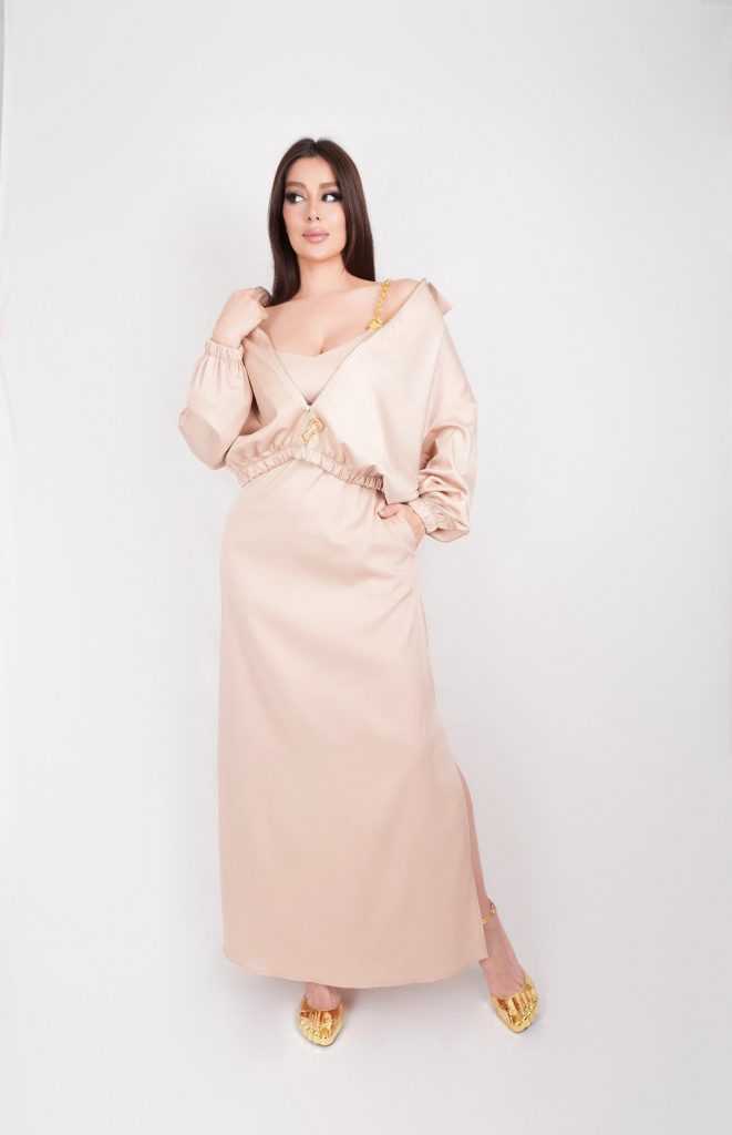 CHAIN-STRAP MAXI DRESS SET