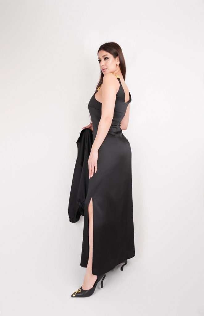 CHAIN-STRAP MAXI DRESS SET