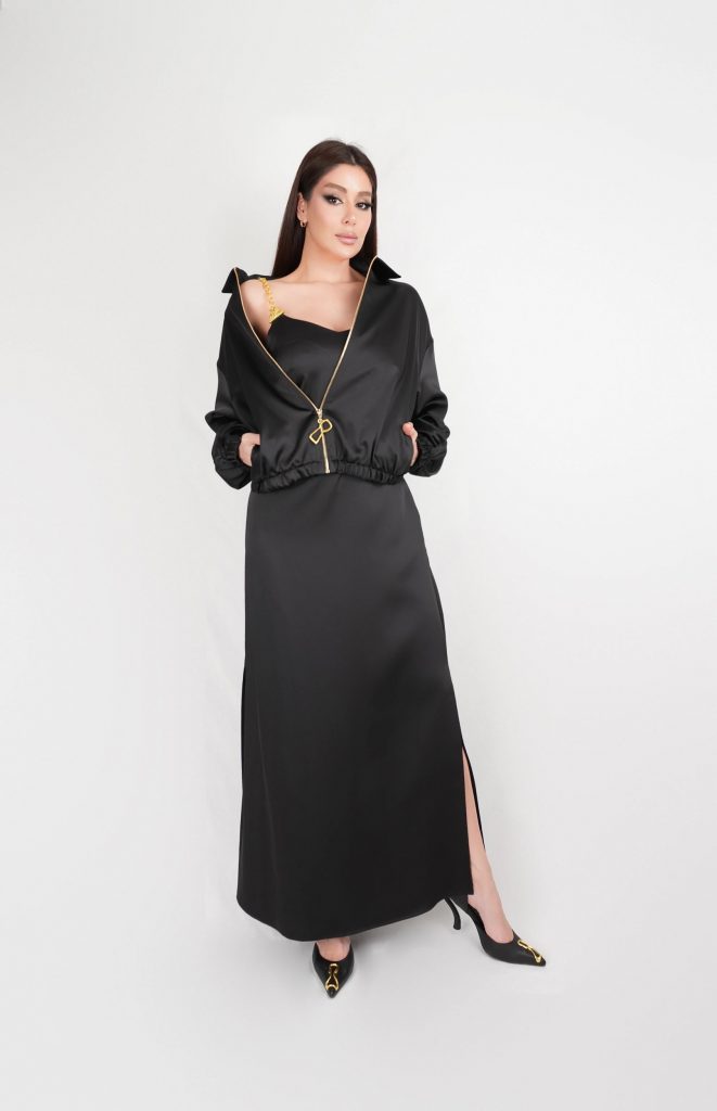 CHAIN-STRAP MAXI DRESS SET