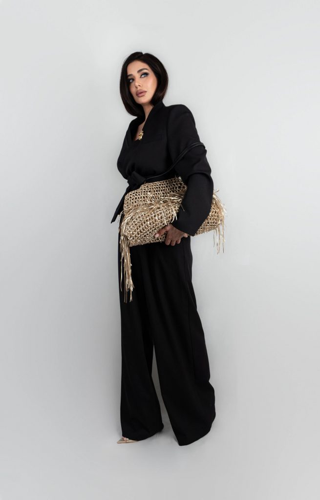 WAIST-TIE JACKET AND WIDE-LEG TROUSERS