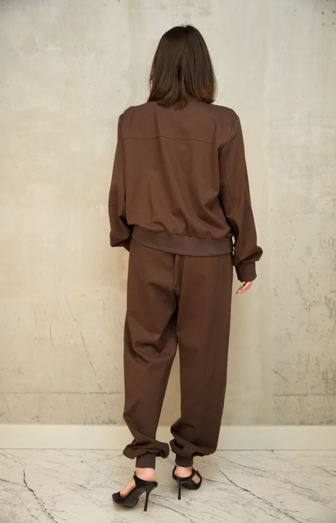 FLAP-POCKET ZIP BOMBER SET - Brown, Photo 3