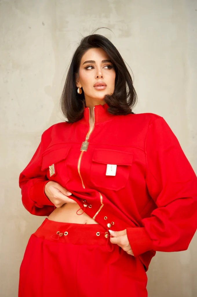 FLAP-POCKET ZIP BOMBER SET - Red, Photo 2