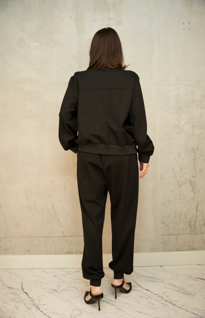 FLAP-POCKET ZIP BOMBER SET - Black, Photo 3